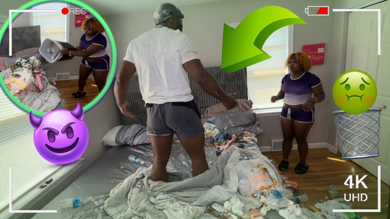 ВЫБРАСЫВАЮ КУЧУ МУСОРА НА МОЕГО СПЯЩЕГО ЖЕНИХА, ПОКА ОН СПИШЕТ 💤 *ОН КРИЧИТ* (( МЕСТЬ ))