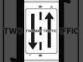 TWO WAY TRAFFIC #traffic #trafficrules  #trafficsign #automobile #facts #canada #viral #explore