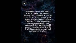 Palantir contractors may get unlimited access to NHS patient data