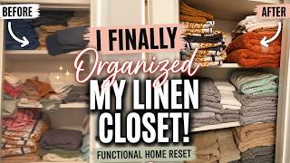 I Finally Organized My Linen Closet! | Functional Home Reset