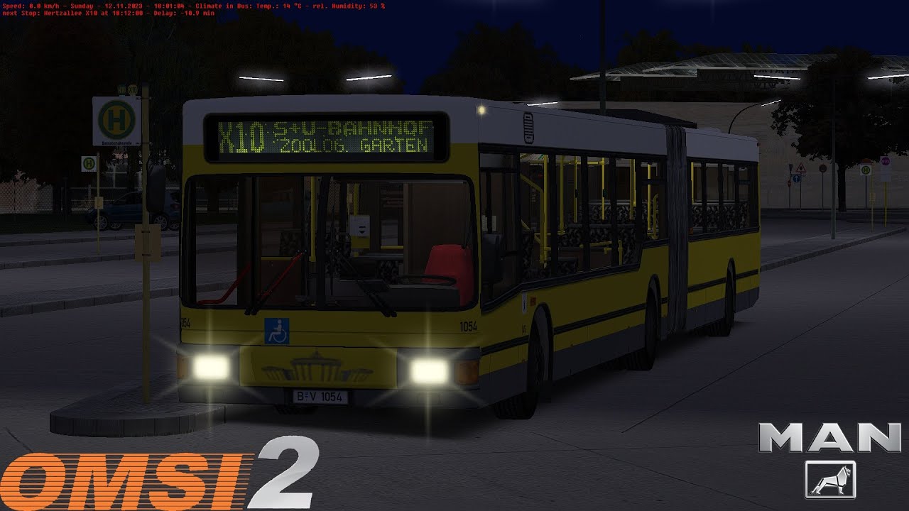Omsi 2 - Berlin X10 - Line X10 - MAN NG272 ZF