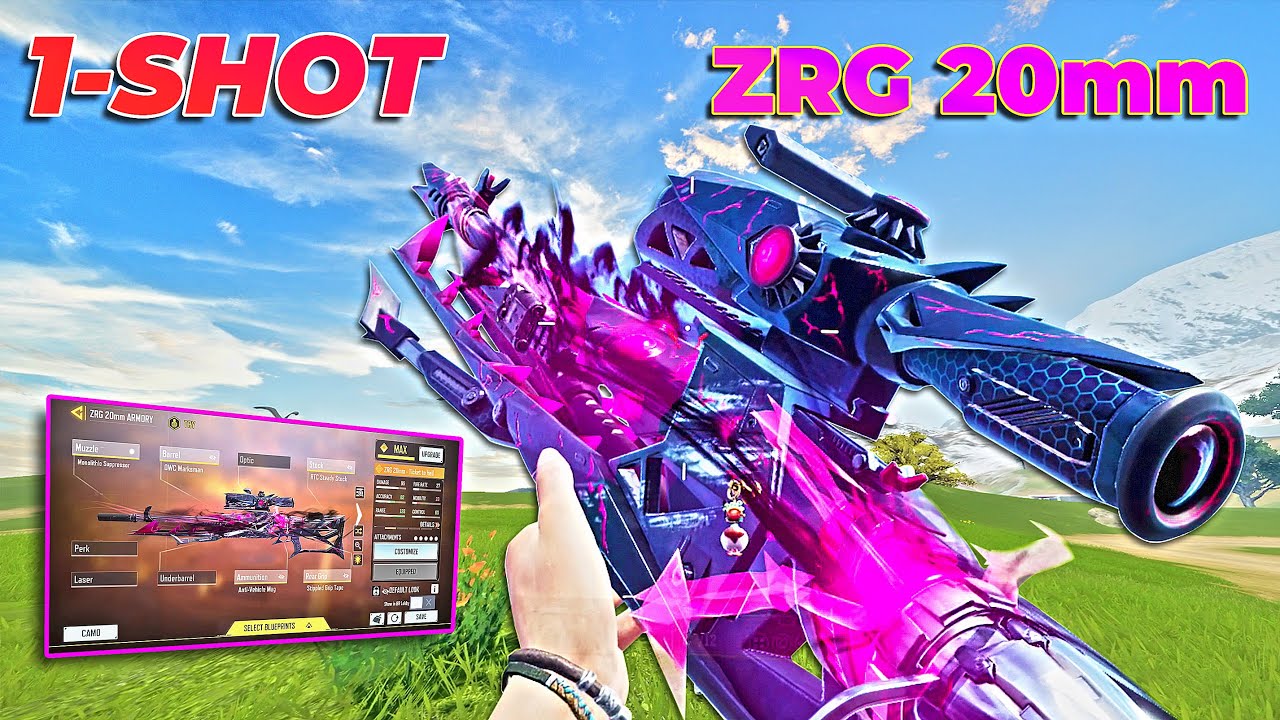 ZRG 20mm is 1-SHOT SNIPER & its INSANE 🤯 | BEST ZRG20mm GUNSMITH in CODM 