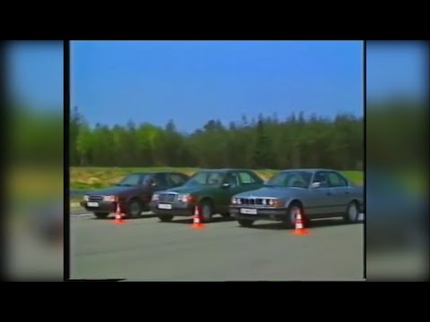 Сравнительный тест BMW 5 E34, Mercedes W124 и Saab 9000. Перевод на русский.