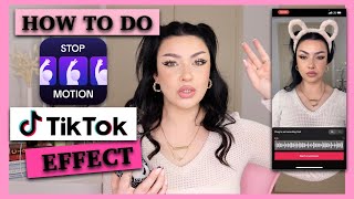 How to do the STOP MOTION EFFECT on TIKTOK ✨Super easy tutorial✨