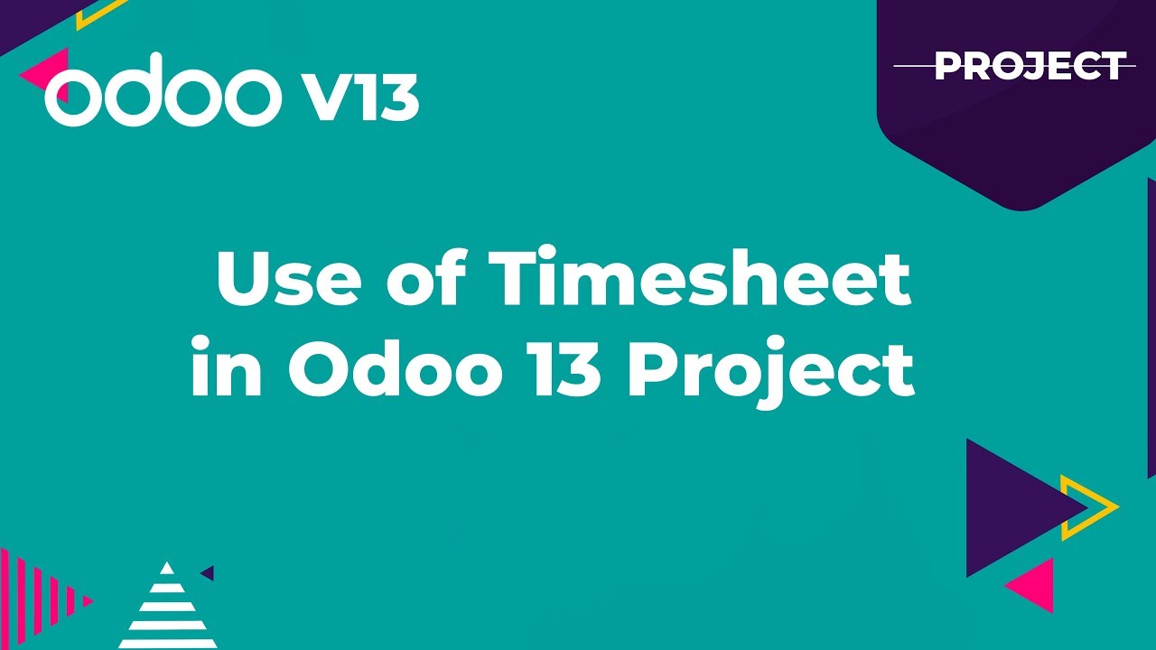 Use of Timesheet in Odoo 13 Project