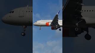 Scandinavian Air Lines lands in STORM Amy @LHRHeathrow
