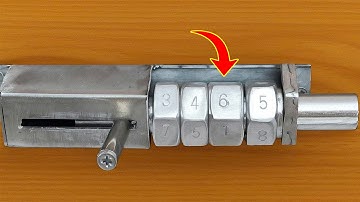 DIY Password Lock Made from Nuts and Bolts – A Brilliant Idea by a 60-Year-Old Welder