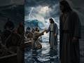 😱 आधी रात के तूफ़ान में यीशु पानी पर चलने लगे! | Bible Story#shorts