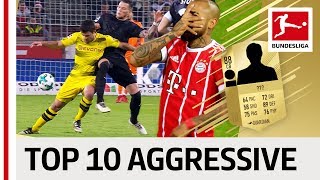 EA SPORTS FIFA 18 - Top 10 Most Aggressive Players - Vidal, Sokratis & More! screenshot 5