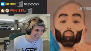 xQc reacts to young Gigachad