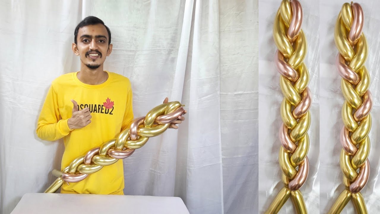 How to make balloon weaving balloon Spiral balloon twisting