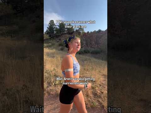 When you ask a runner if they have plans π