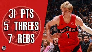 Gradey Dick 31 pts 5 threes 7 rebs vs Lakers 24/25 season