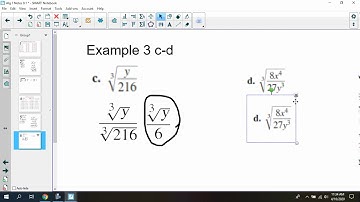 Alg 1 Video Notes 9.1 Example 3cd