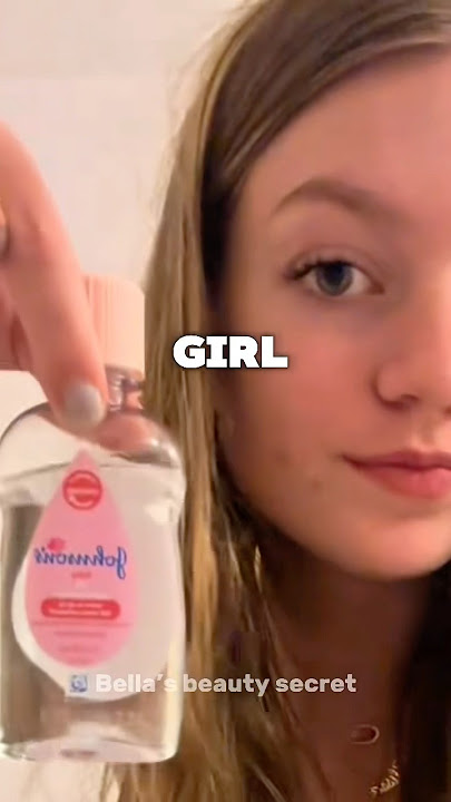 The Right Way to Use Baby Oil for Silky, Shiny Hair #bellabeautysecret#beautytips #shorts