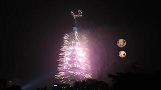 Taipei 101 NYE Fireworks 2014/2015