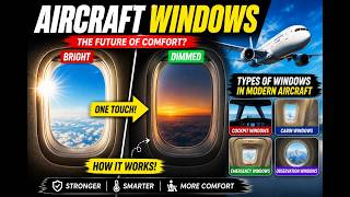 Aircraft Windows Explained! - Cabin windows, Cockpit Glass, Dimmable windows &amp; Aviation Secrets