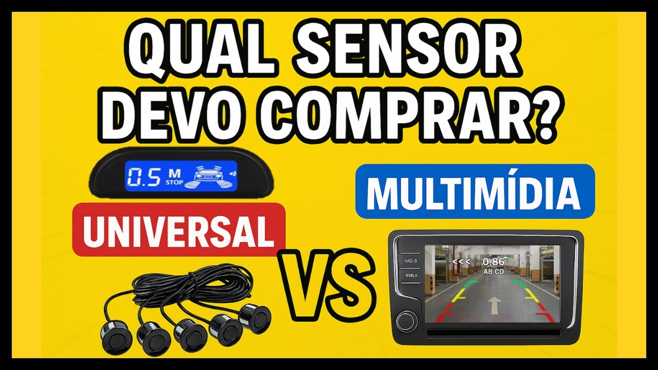 Sensor de Estacionamento Universal e para Multimidia Android