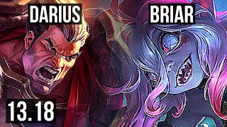 DARIUS vs BRIAR (TOP) | Legendary, 6 solo kills, 17/3/4 | EUW Master | 13.18