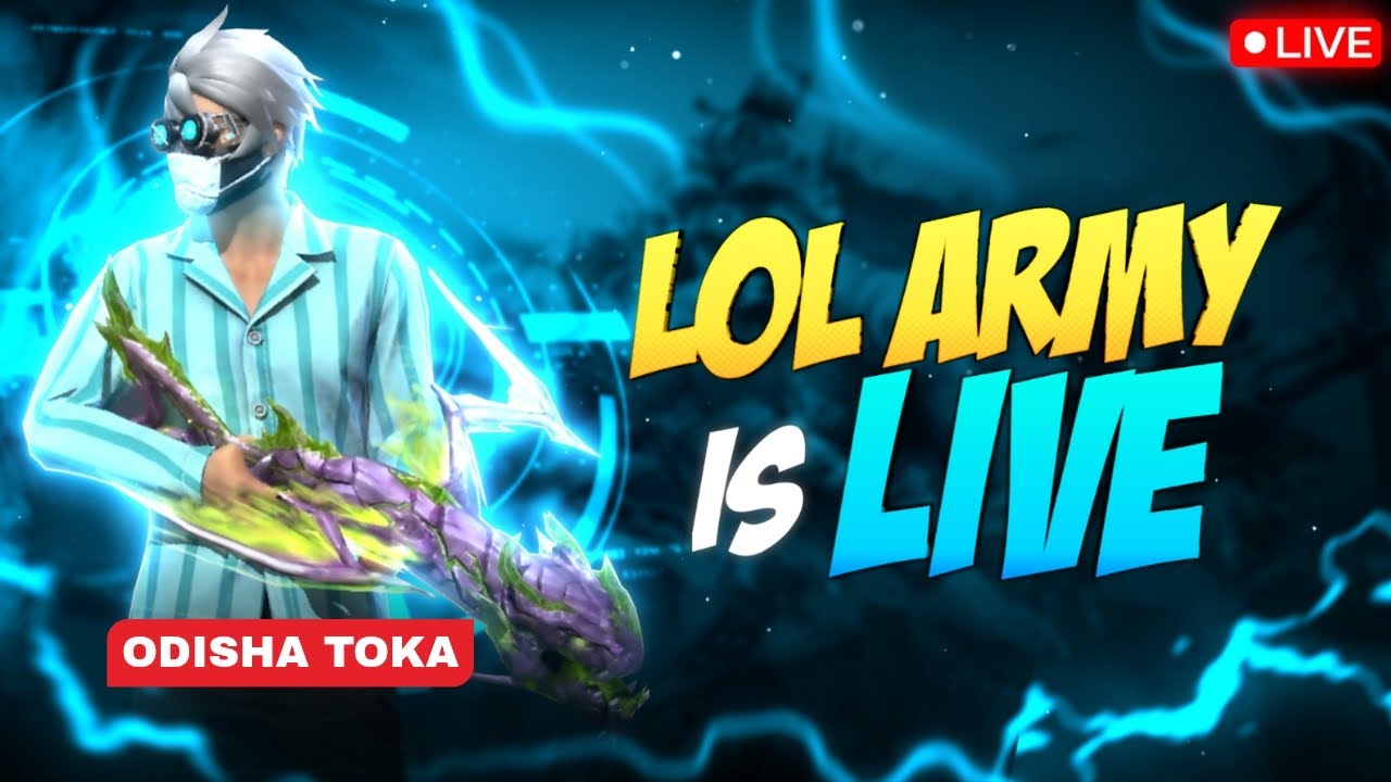 LIVE 🔴 Free Fire With LOL ARMY || 1 vs 2 guild test join now