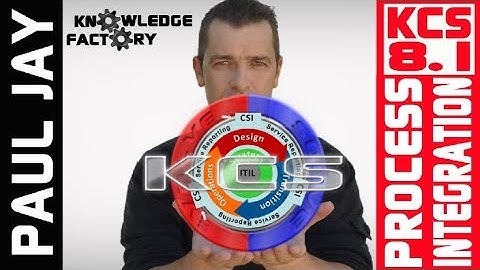 KCS 8.1 The Knowledge Process Integration Practice - Knowledge Centered Support