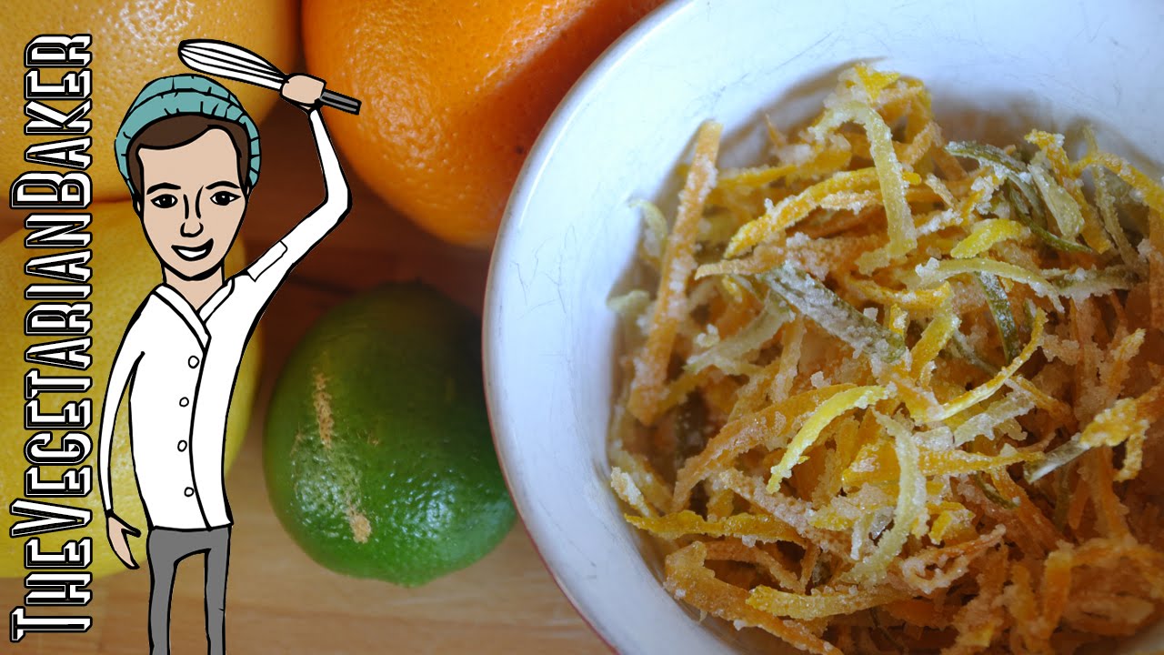 How To Make Candied Citrus Zest | The Vegetarian Baker
