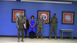 SSGT WILLIAMS PROMOTION CEREMONY TO GUNNY