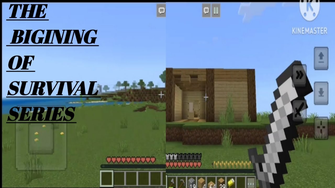 THE BIGINING OF MY SURVIVAL SERIES IN MINECRAFT 
