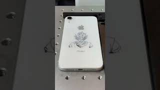 iPhone glass laser engraving