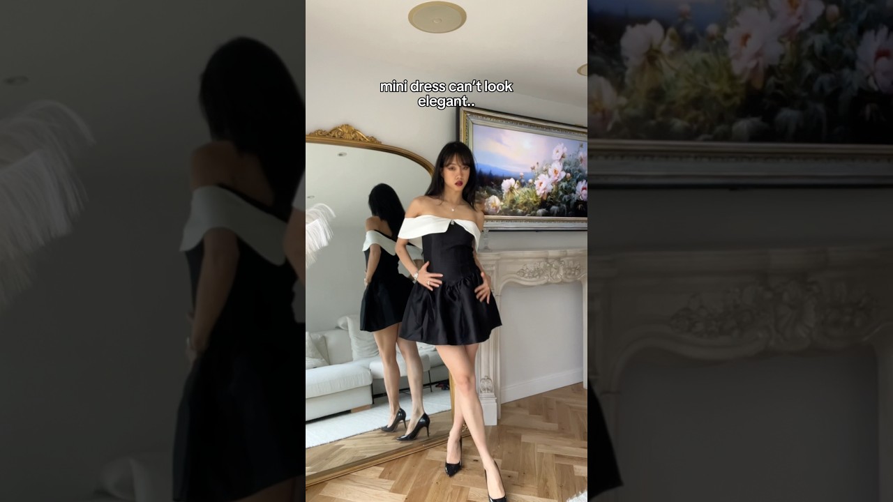 mini dress can’t look elegant.. 