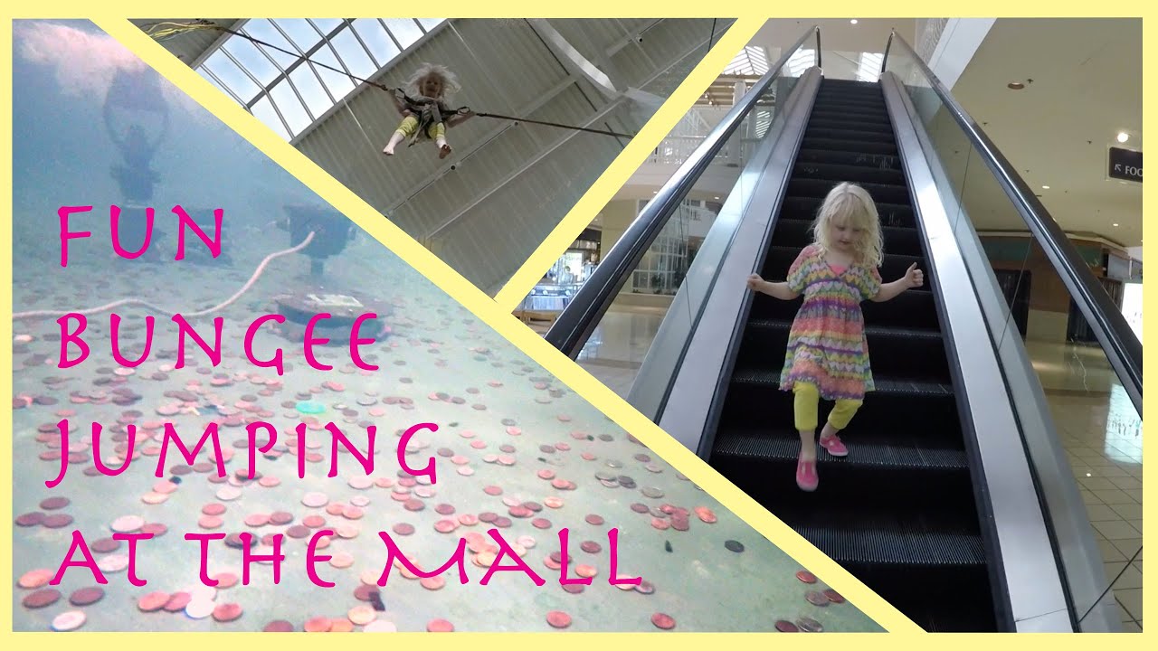 Bungee Jumping at the Mall with Elizabeth YouTube