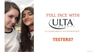 Full Face of Makeup Using ULTA Testers?!