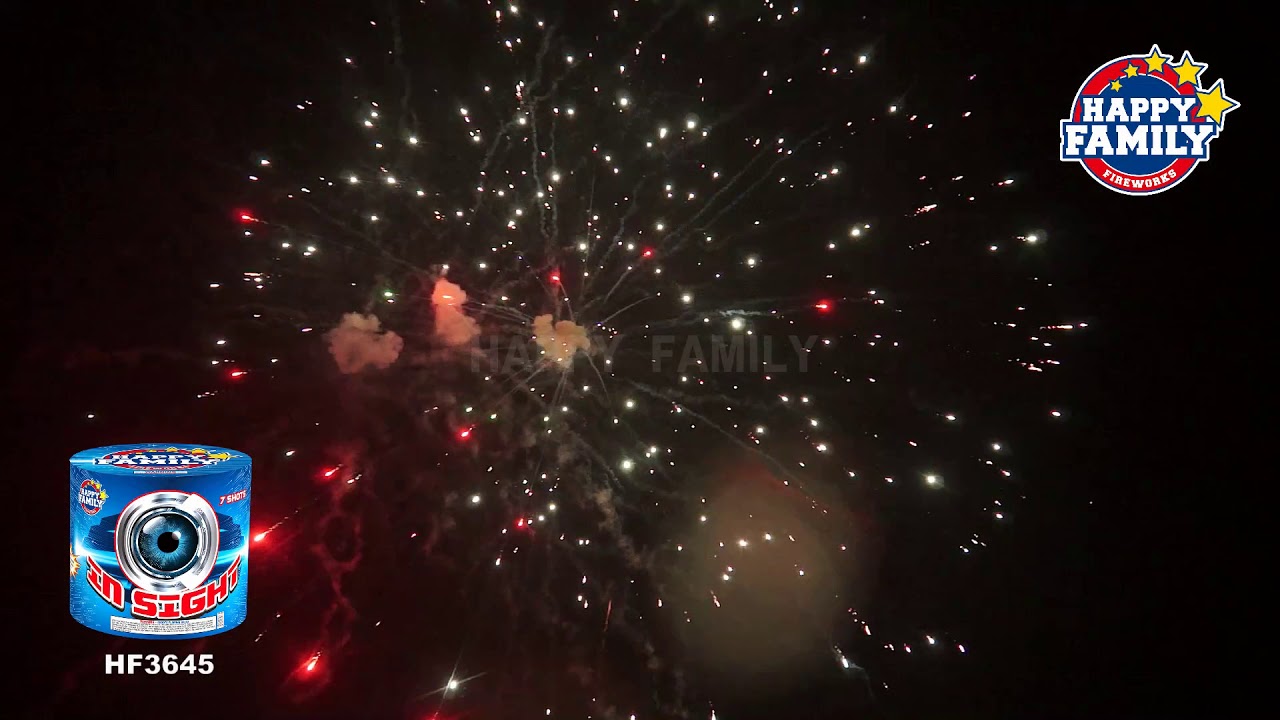 HAPPY FAMILY FIREWORKS 500GRAM HF3645 IN SIGHT 7 shots CAKE FIREWORKS