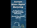Content Driven Digital Marketing