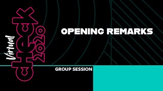 OPENING REMARKS + KEYNOTE SPEAKER — Virtual CHECK 2020