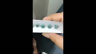 Aquamarine Moissanite Loose Gemstones Bluish Green Moissanite Gems stones wholesale and factory