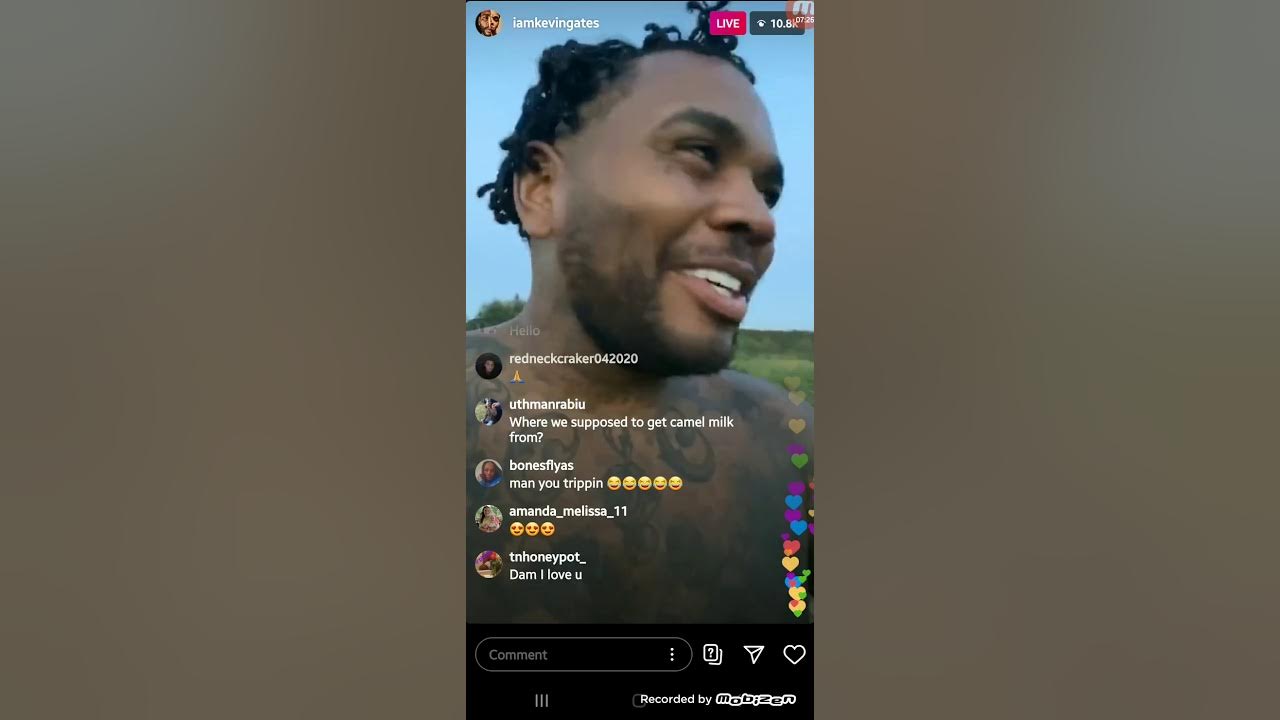 Kevin gates ig live with new hair YouTube