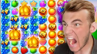 I AMOST got a MAX WIN!! MOST INSANE COMEBACK on FRUIT PARTY Slot!! (Bonus Buys)