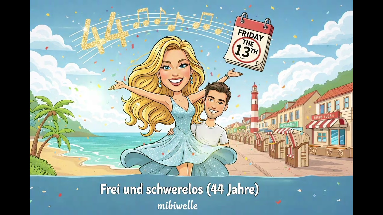 Frei und schwerelos 44 Jahre  #geburtstag #geburtstagslied #geburtstagskind #geburtstagsgrüße