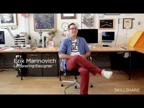Miniature YouTube : Bold Hand Lettering with Erik Marinovich