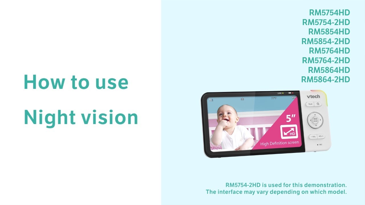 vtech night vision not working