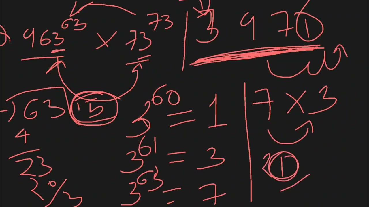 Cyclicity of 3,4,5,6 and 7 || number system|| SSC CGL || SSC CHSL ...