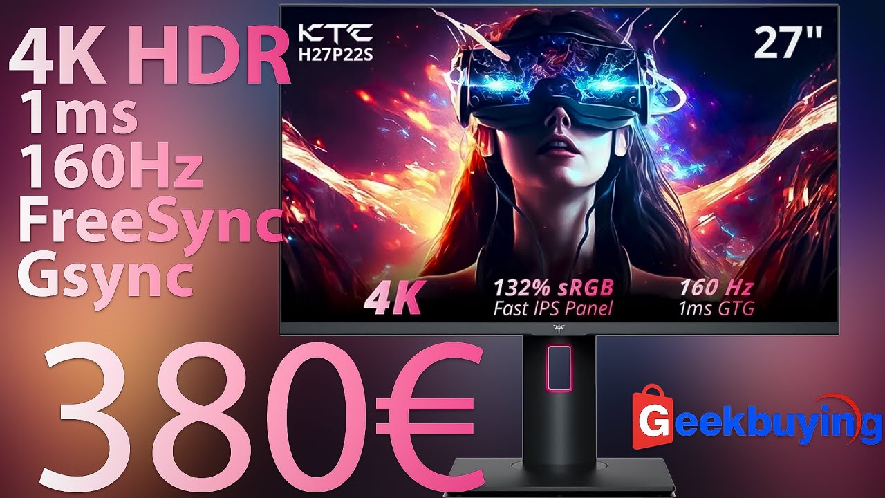 Presentation de l'ecran KTC 27'' 4K 160Hz 1ms à moins de 400€