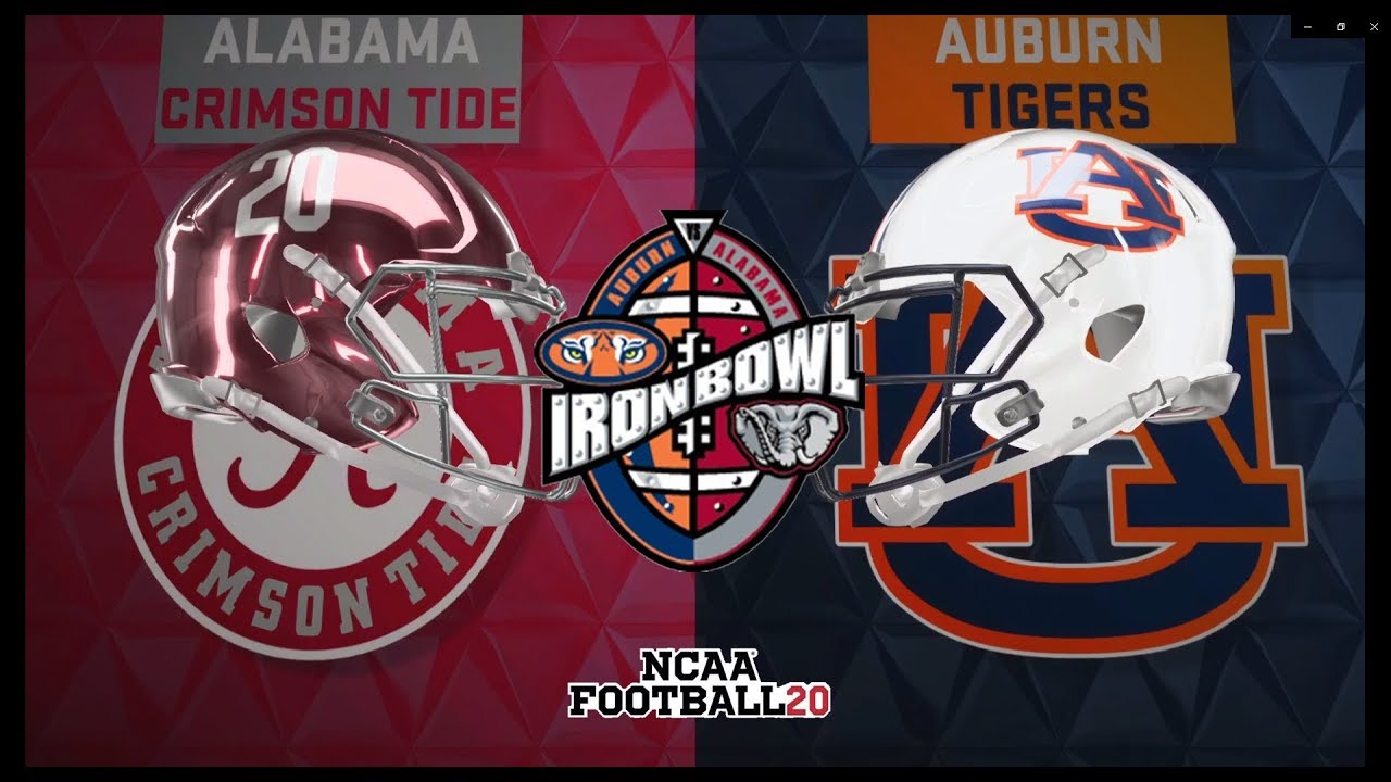 IRON BOWL Gameplay | NCAA FOOTBALL 20 | ALABAMA vs AUBURN - YouTube
