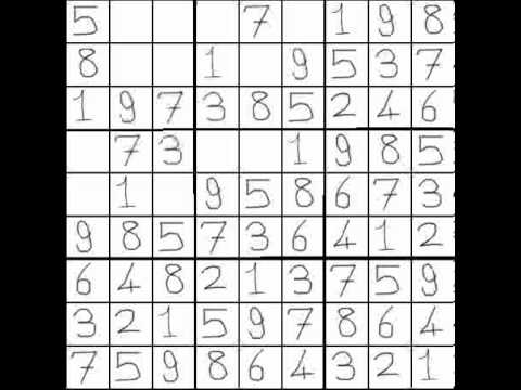 Depth First Search Sudoku Solving