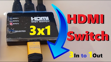 how to use HDMI Switch 3 In 1 Out 4K?