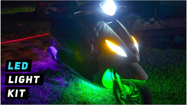 LED LIGHTS INSTALLATION ON SCOOTER!! LEDGLOW Tutorial | Mitch's Scooter Stuff