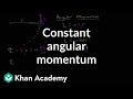Constant angular momentum when no net torque | Physics | Khan Academy
