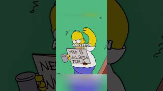 Homer begged for money #simpsons