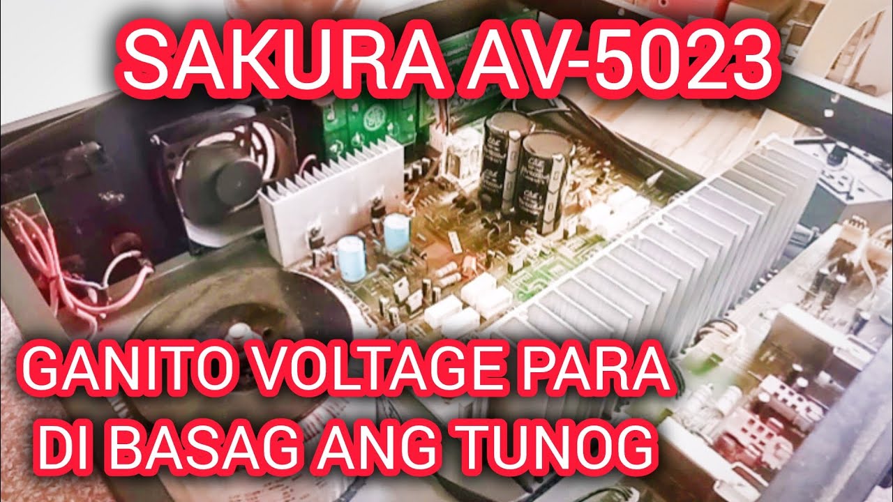 [DISTORTED SOUND] SAKURA AV-5023 REPAIR